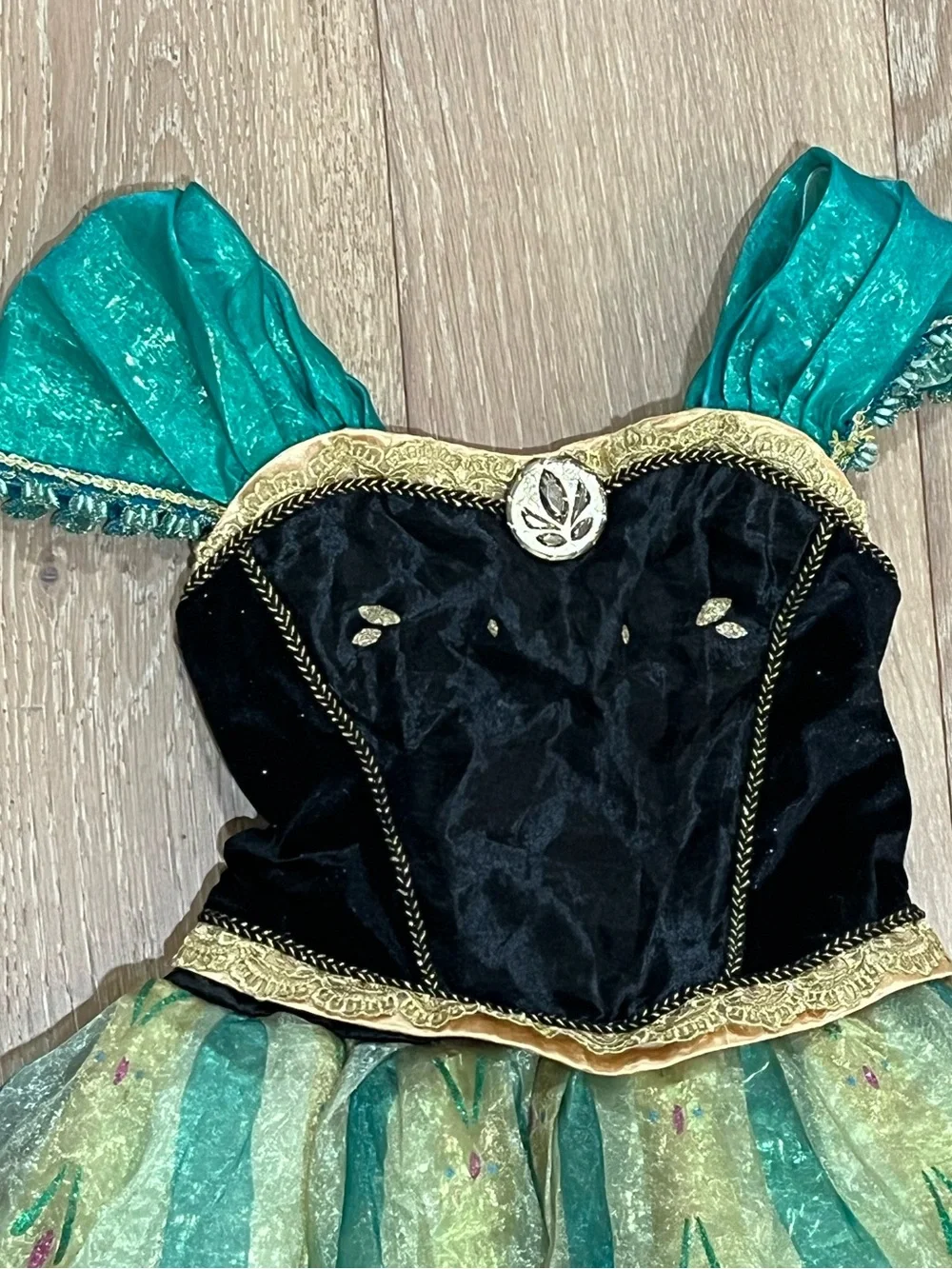 Disney Store Deluxe Frozen Anna Coronation Costume Dress Size 5/6